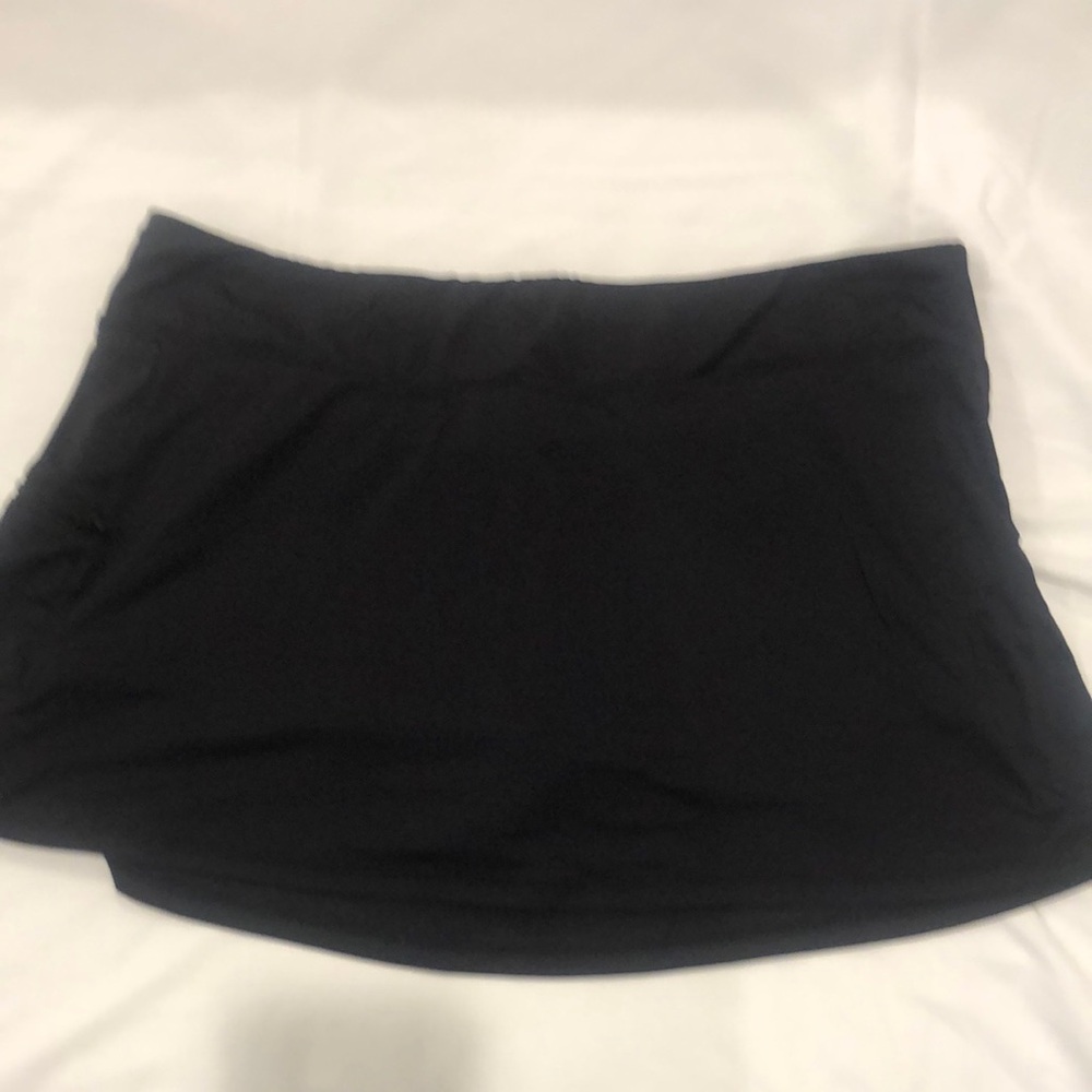 Beach House Black Mini Skater Swim Skort